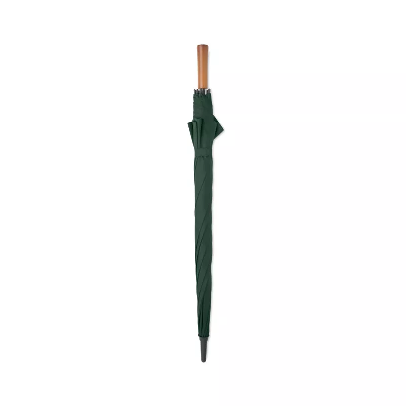 Parasol automatyczny 27" z drewnianą rączką RAYNA - Zielony (MO3220-09)