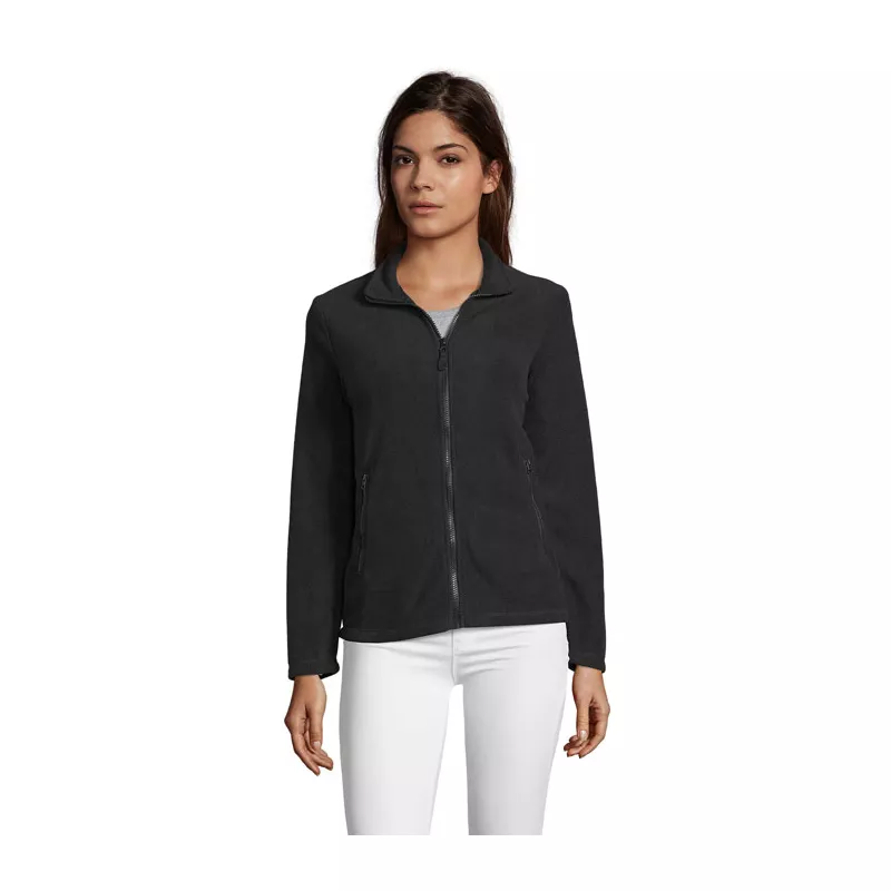 Bluza polarowa damska 220 g/m² Sol's NORMAN WOMEN - Czarny (S02094-BK)