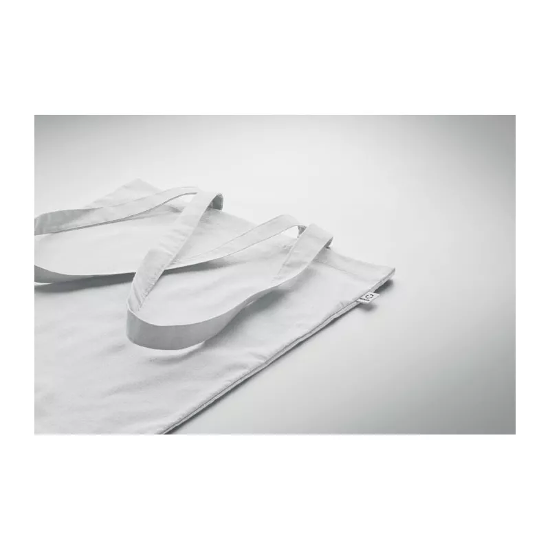 Torba z bawełny z recyklingu 140 g/m² VIVEKA COLOUR - Bialy (MO2302-06)