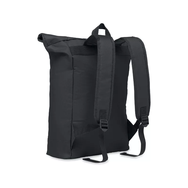 Plecak rolltop na laptop 15" z poliestru 600D IREA - Czarny (MO2170-03)