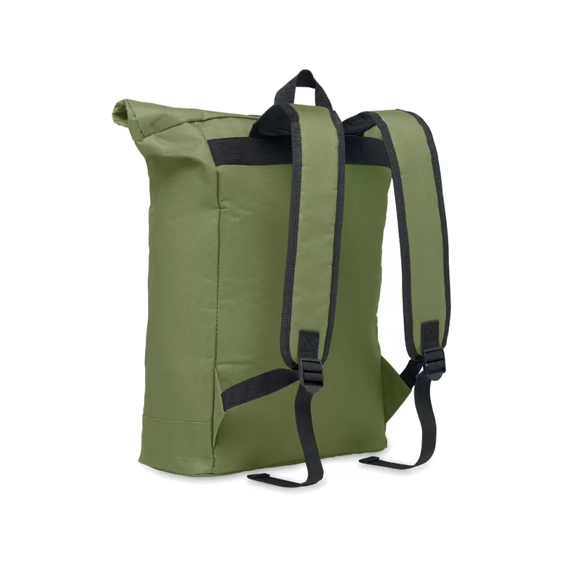 Plecak rolltop na laptop 15" z poliestru 600D IREA - Zieleń Wojskowa (MO2170-49)