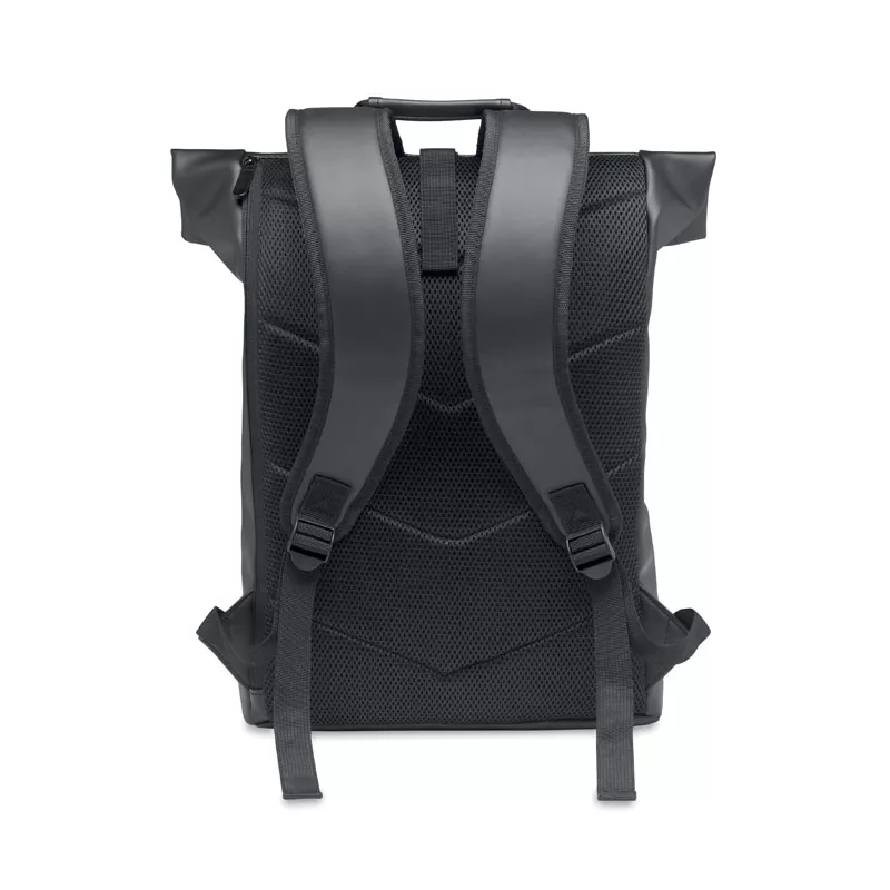 Plecak na laptop 15" z PU BAI ROLL - Czarny (MO2230-03)