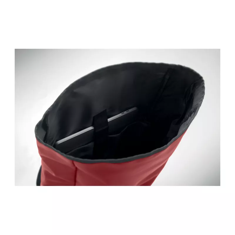 Plecak rolltop na laptop RPET 600D BANGKOK ROLL - Burgund (MO2643-02)