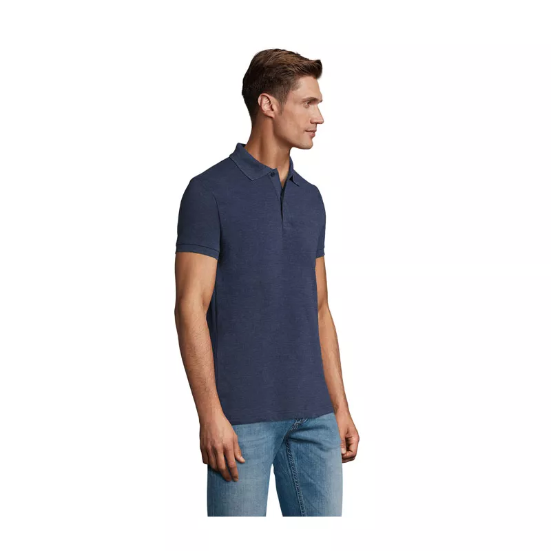 Koszulka polo męska piqué 180 g/m² Sol's PERFECT MEN - Melanż Denim (S11346-HD)