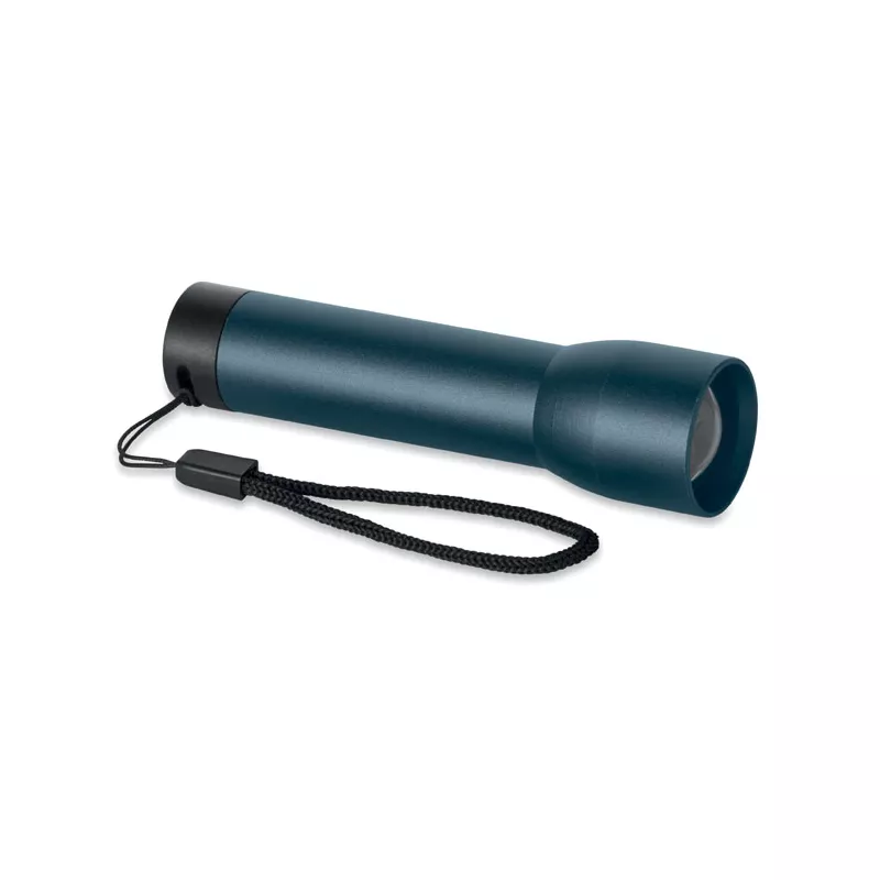 Latarka z aluminium z recyklingu z zoomem LUMEZO - Francuski Granat (MO2991-85)
