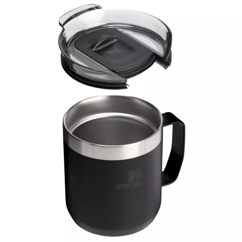 Kubek kempingowy Stanley Everyday 350 ml ze stali nierdzewnej - Czarny (10094990)