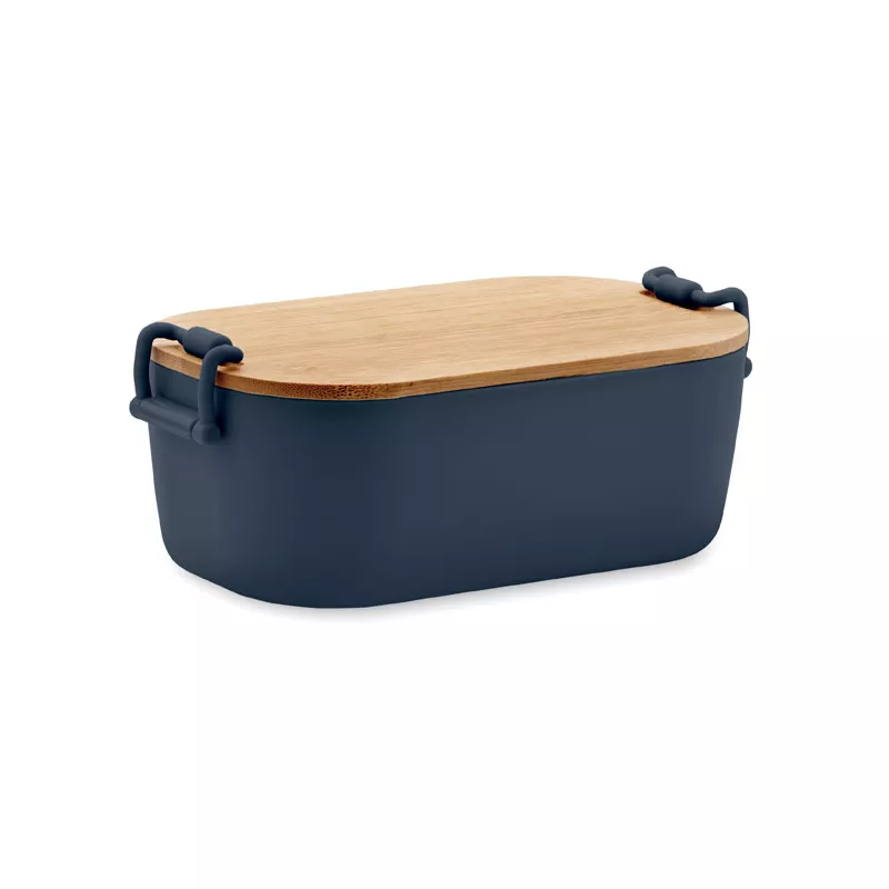Lunchbox z PP z bambusową pokrywką 700 ml LEKKER - Francuski Granat (MO2459-85)