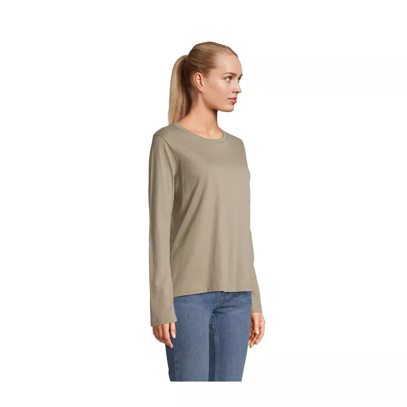 Koszulka damska z długim rękawem Sol's MONARCH WOMEN - Khaki (S04443-KH)