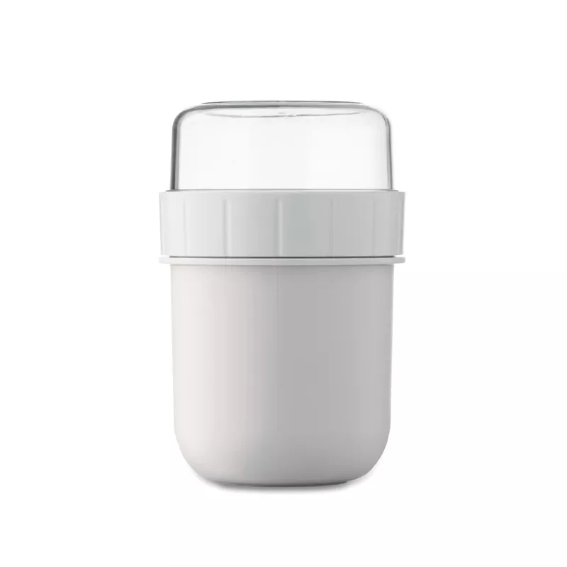 Kubek śniadaniowy z pojemnikiem 450 ml CUP ON GO - Bialy (MO2679-06)