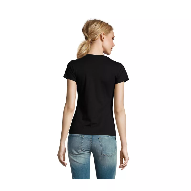 Koszulka damska 190 g/m² Sol's IMPERIAL WOMEN - Deep Black (S11502-DB)