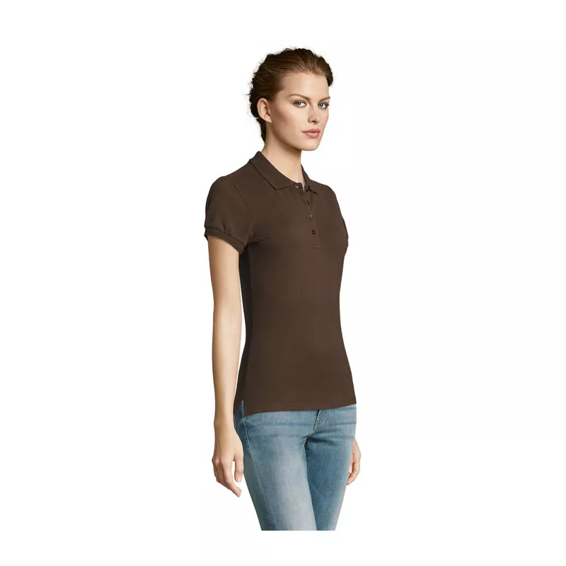 Koszulka polo damska piqué 210 g/m² Sol's PEOPLE - Chocolate (S11310-CH)