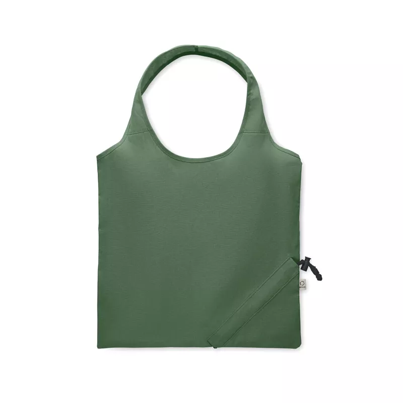 Torba składana z recyklingu 140 g/m² CARRIE COLOUR - Ciemnozielony (MO2487-60)