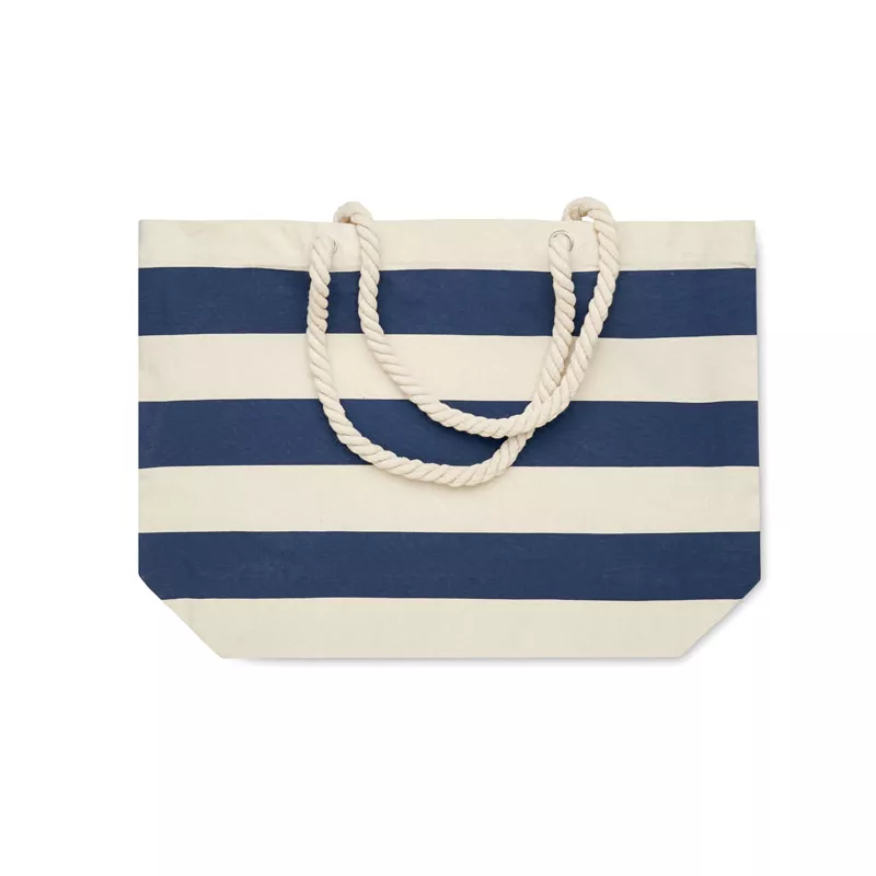 Torba plażowa bawełniana 220 g/m² HEAVEN STRIPE - Niebieski (MO2126-04)