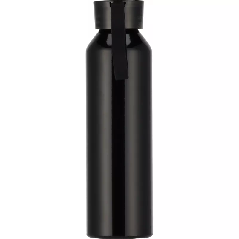 Butelka z aluminium z recyklingu CORK 600 ml - czarny (424703)