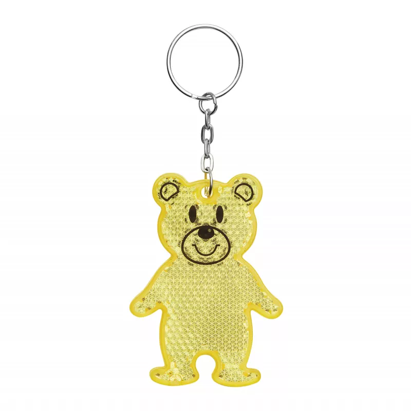 Brelok odblaskowy TEDDY - żółty (56-0402528)