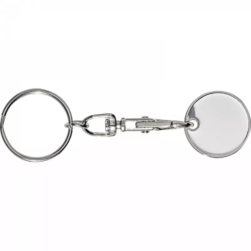 Brelok z żetonem NELLIE - biały (9047706)