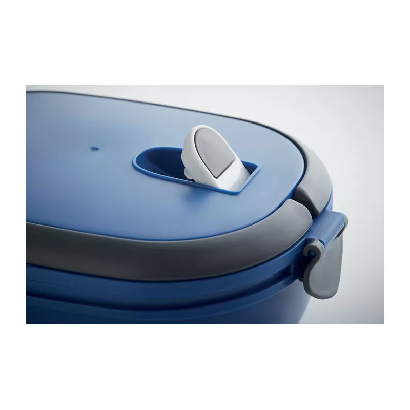 Lunchbox hermetyczny z PP 750 ml LUX LUNCH - Niebieski (MO9759-37)