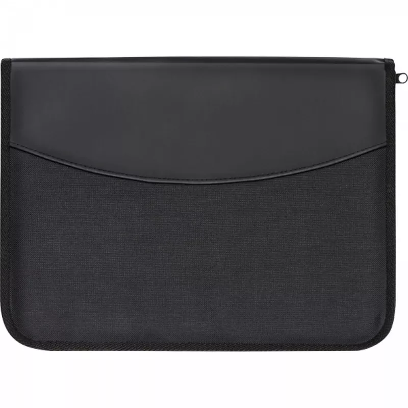 Folder A4 z notatnikiem w linie JACQUELINE - czarny (2101103)