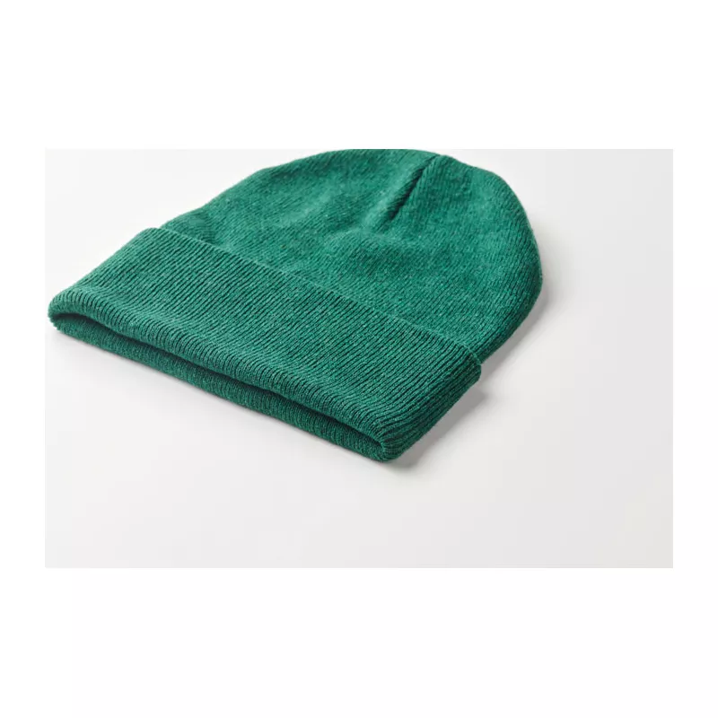 Czapka zimowa unisex z mankietem BEANIX - Ciemnozielony (MO2705-60)