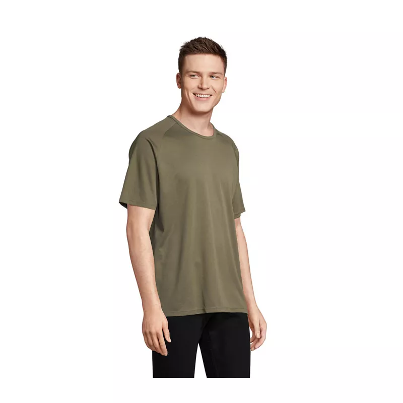 Koszulka sportowa męska raglan 140 g/m² Sol's SPORTY - Army (S11939-AR)