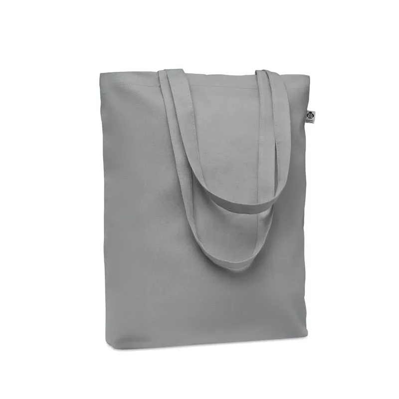 Torba płócienna z bawełny organicznej 270 g/m² COCO - Szary (MO6713-07)
