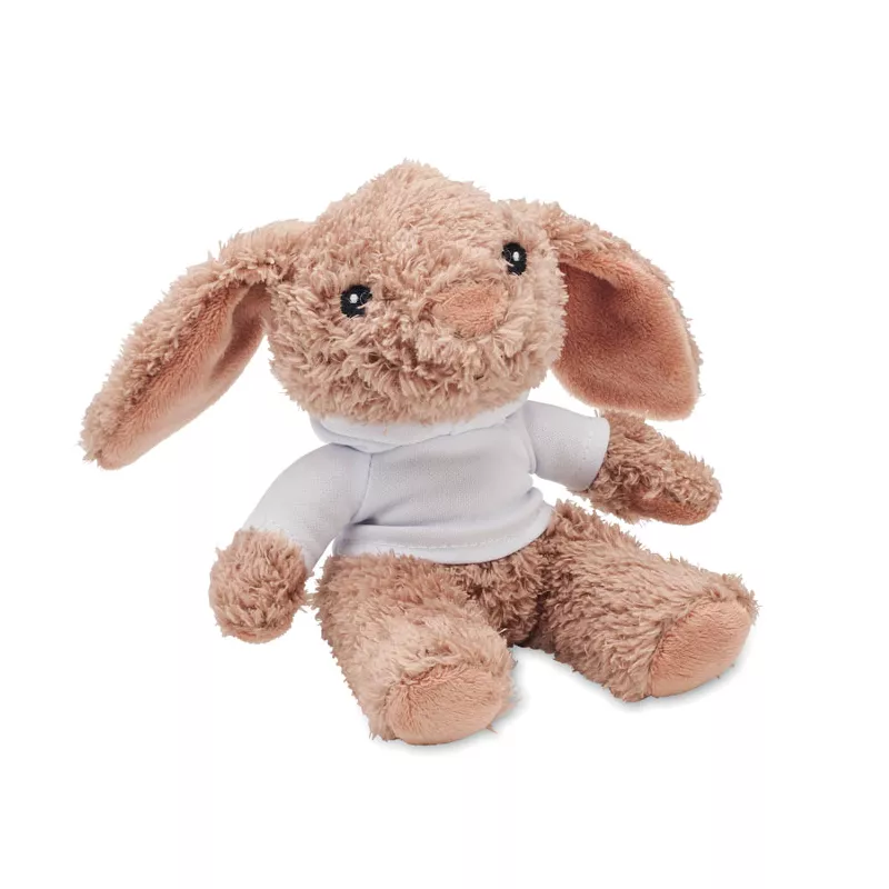 Pluszowy królik w bluzie z kapturem BUNNY - Bialy (MO2121-06)