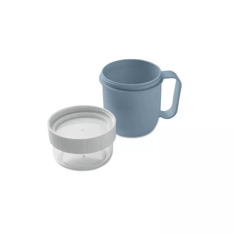 Kubek śniadaniowy z pojemnikiem 450 ml CUP ON GO - Petrol (MO2679-20)