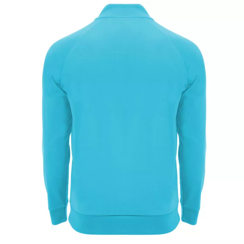 Epiro bluza unisex z długim rękawem i zamkiem błyskawicznym 1/4 200 g/m² - Turkus fluorescencyjny (R1115-FLUORTRQ)