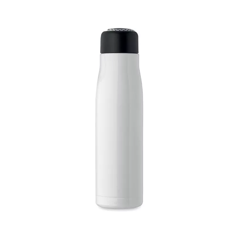 Butelka termiczna z uchwytem sznurkowym 500 ml CORDLE - Bialy (MO2413-06)