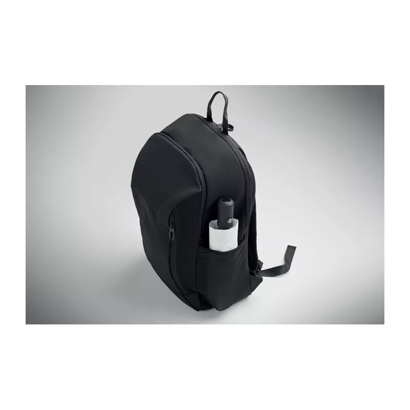 Plecak na laptop 15" z PU z ukrytą komorą KOROVIN - Czarny (MO2684-03)