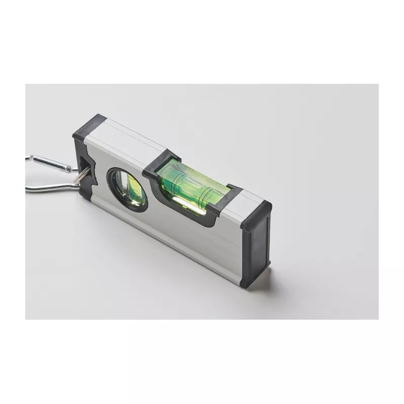 Poziomica magnetyczna z karabińczykiem MAGNEL - Srebrny (MO2474-14)