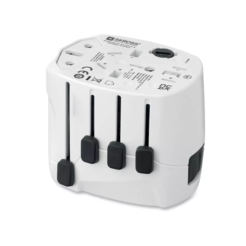 Adapter podróżny 3-biegunowy Skross PRO 3-POLE - Bialy (MO2982-06)