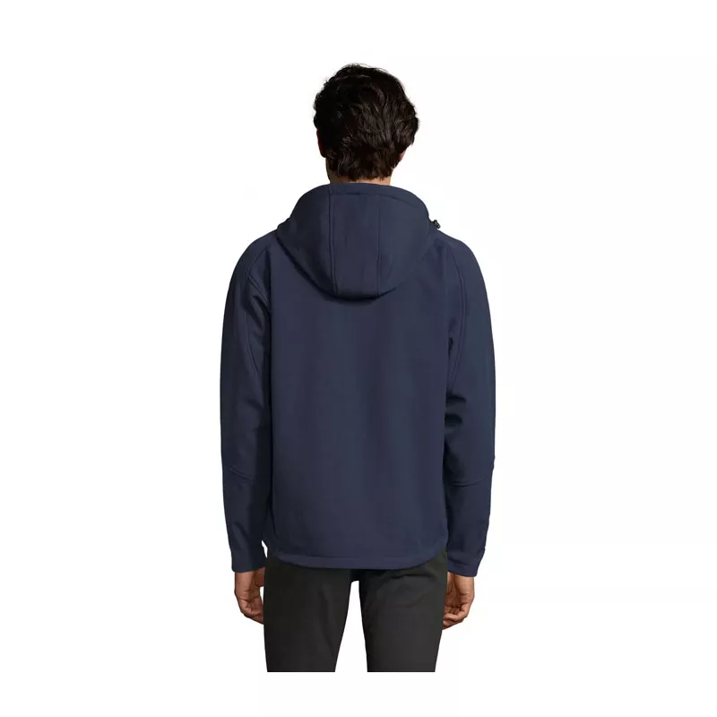 Softshell męski z kapturem 340 g/m² Sol's REPLAY MEN - French Navy (S46602-FN)