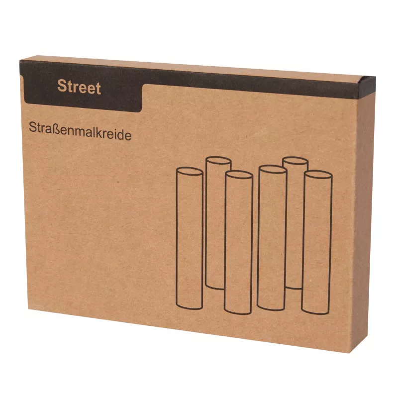 Komplet kolorowej kredy STREET - wielobarwny (56-0504006)