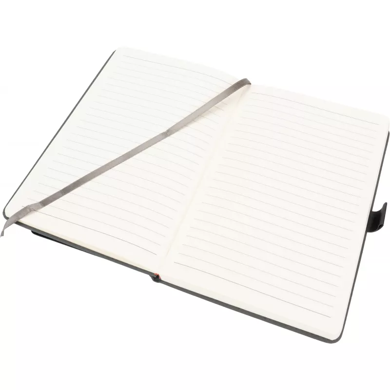 Notatnik A5 w linie z wizytownikiem MARTIN - ciemnoszary (2008877)