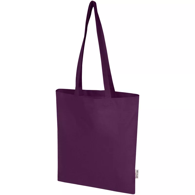 Madras Blend torba na zakupy z bawełny z recyklingu z certyfikatem GRS o gramaturze 140 g/m² i pojemności 7l - Fioletowy (12076037)