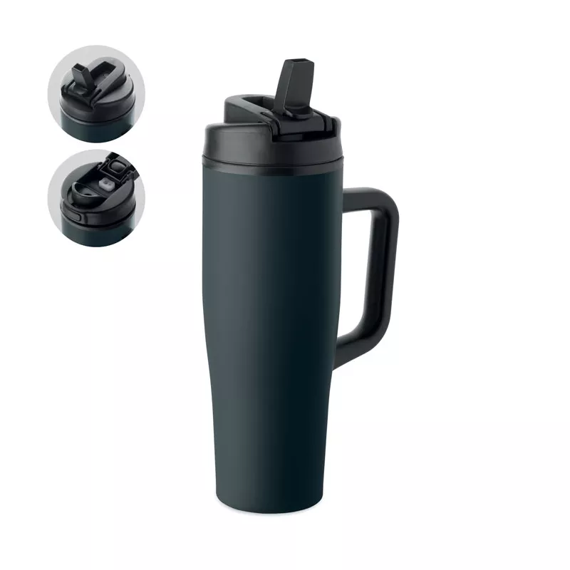 Kubek termiczny ze stali z recyklingu 900 ml ATLANTA - Francuski Granat (MO3213-85)