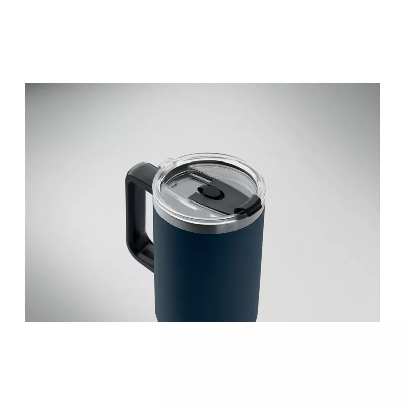 Kubek termiczny stalowy ze słomką 1200 ml SUMA - Francuski Granat (MO2327-85)