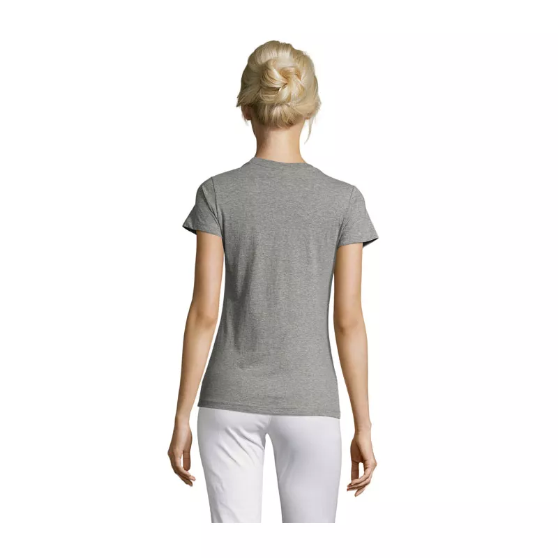 Koszulka damska dopasowana 150 g/m² Sol's REGENT WOMEN - Szary Melanż (S01825-GM)