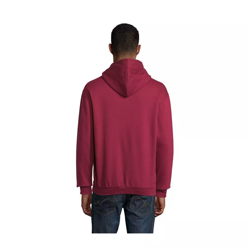 Bluza unisex z kapturem 280 g/m² Sol's CONDOR - Burgundy (S03815-BG)
