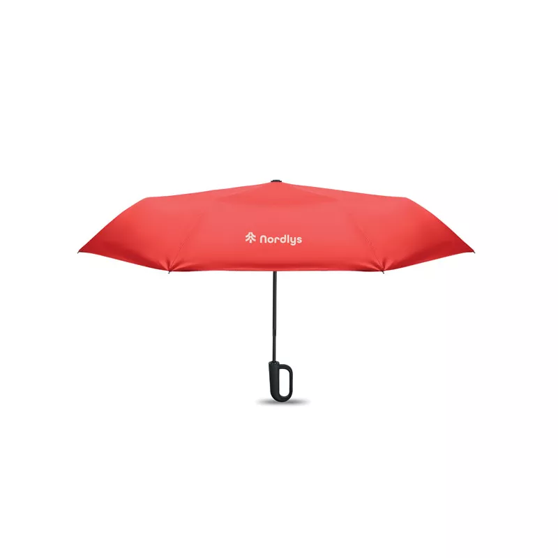 Parasol składany wiatroodporny 21" z RPET UMKRAB - Czerwony (MO2692-05)