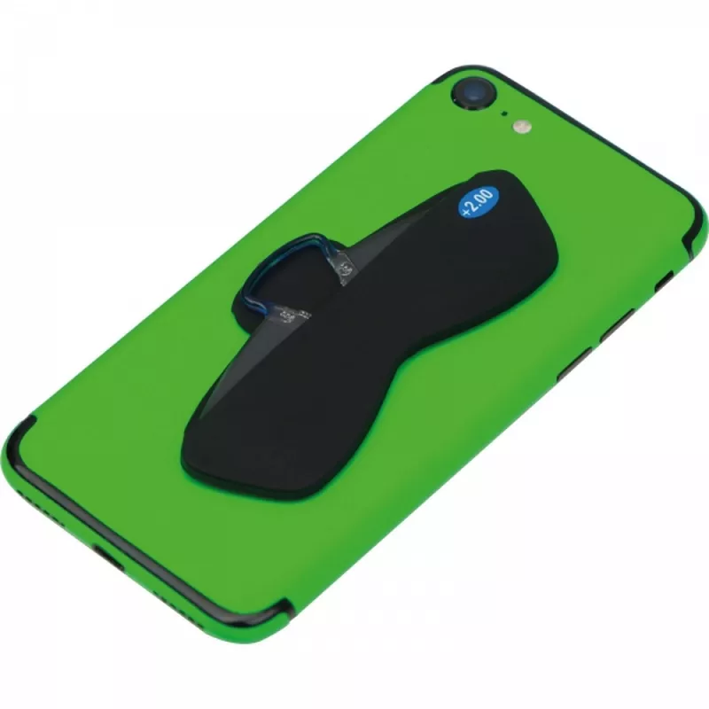 Okulary +2.00 z etui do smartfona CESARE - czarny (5075503)