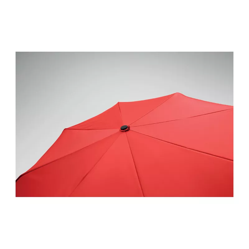 Parasol składany wiatroodporny 21" z RPET UMKRAB - Czerwony (MO2692-05)