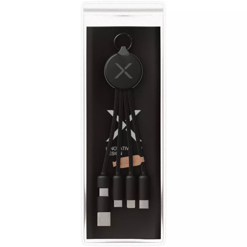 SCX.design C14 kabel do ładowania 5 w 1 o mocy 15 W - Czarny (2PX17990)