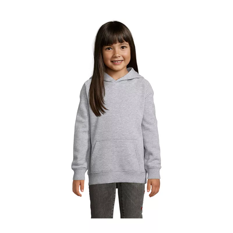 Bluza dziecięca z kapturem Sol's STELLAR KIDS - Szary Melanż 2 (S03576-GY)