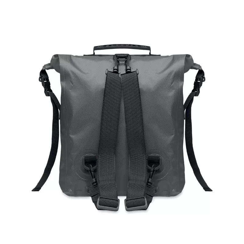 Plecak wodoodporny rolltop z RPET 25 l SCUBAROLL - Kamienny Szary (MO2181-15)