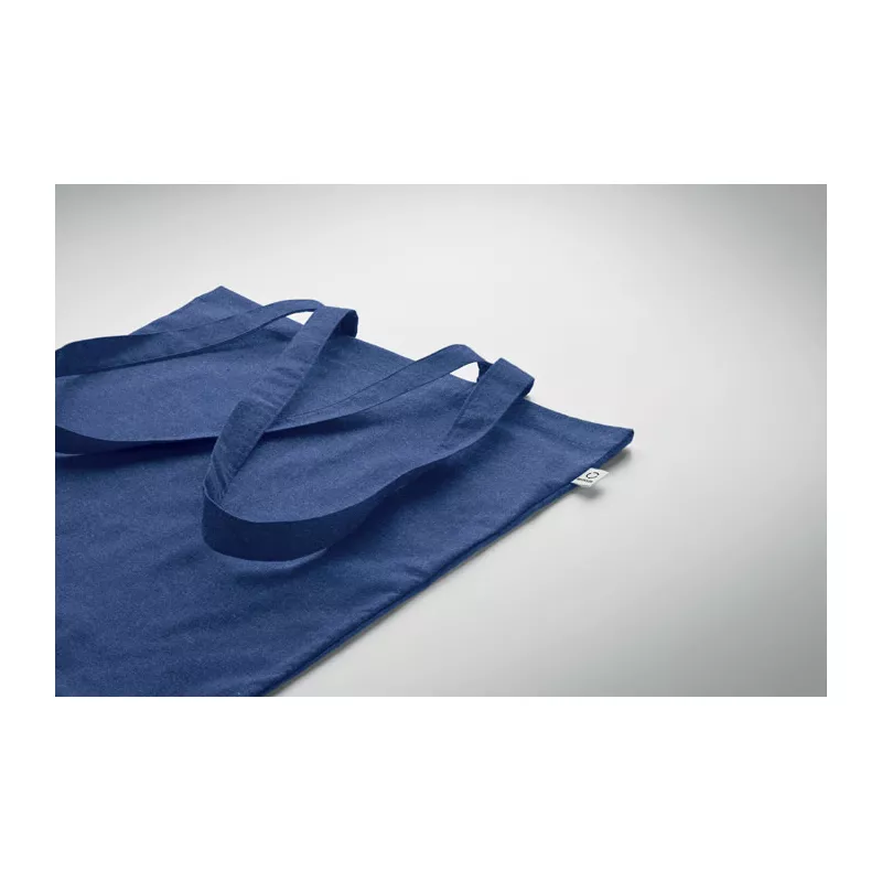 Torba z bawełny z recyklingu 140 g/m² VIVEKA COLOUR - Niebieski (MO2302-37)