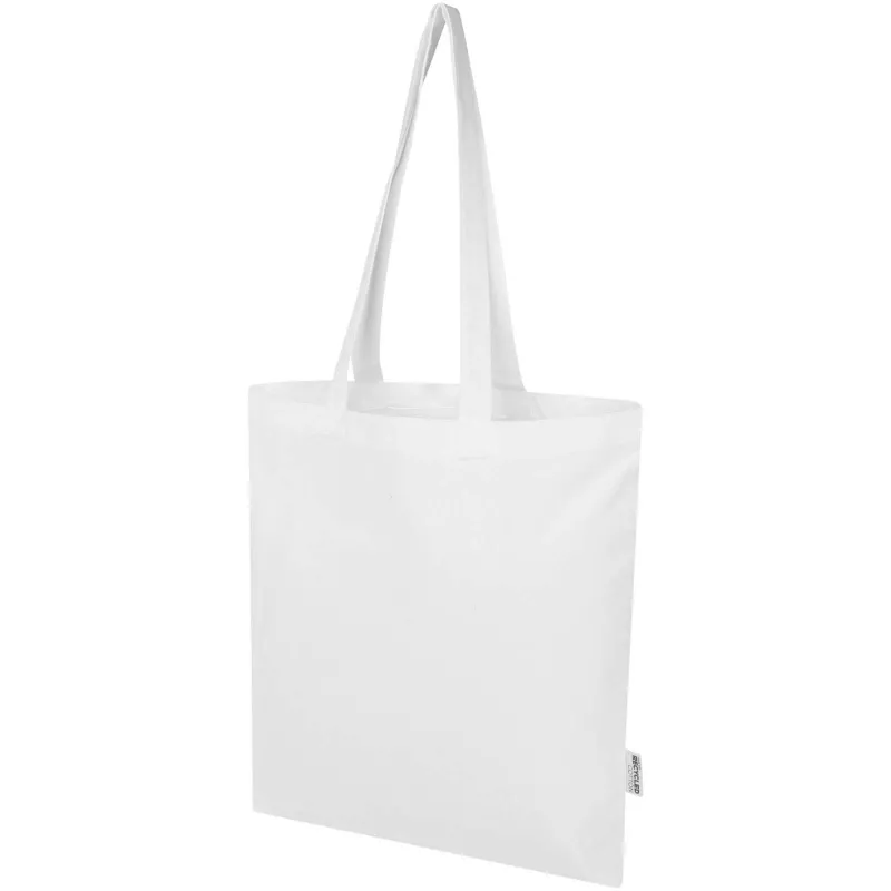 Madras Blend torba na zakupy z bawełny z recyklingu z certyfikatem GRS o gramaturze 140 g/m² i pojemności 7l - Biały (12076001)