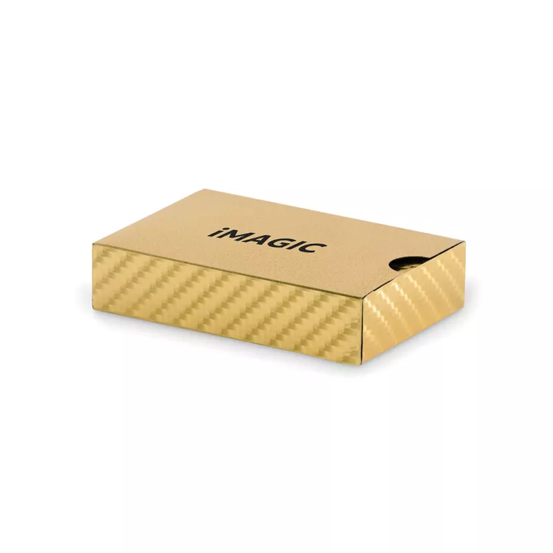 Karty do gry wodoodporne z PET AS - Matowy Zloty (MO2699-98)