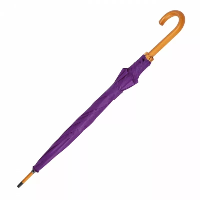 Parasol automatyczny drewniany Ø105 cm NANCY - fioletowy (513112)